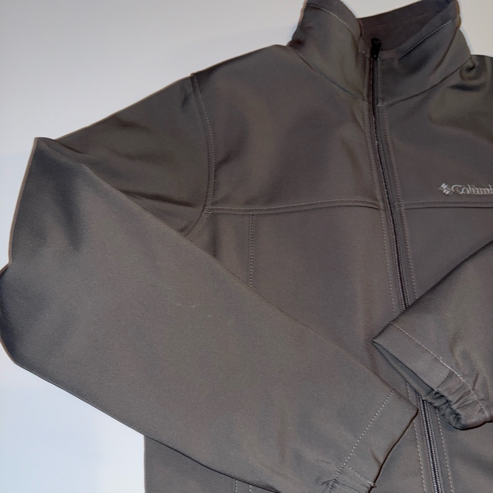 Columbia Softshell Jacket Men's Size Small Gray Full Zip - Picture 3 of 8